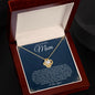 To My Beautiful Mom - Thank You For Everything You've Done For Me - Love Knot Necklace
