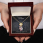 To My Mom, I Will Always Remain Your Little Boy - Love Knot Necklace
