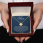 To My Beautiful Mom - Thank You For Everything You've Done For Me - Love Knot Necklace
