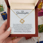 To My Granddaughter - Keep Shining - Love Knot Necklace