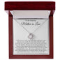 To My Amazing Mother in Law - I Feel Fortunate To Have You in My Life - Love Knot Necklace