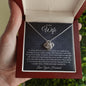 To My Wife - You Are The Best Thing That Has Ever Happened To Me - Love Knot Necklace