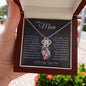To My Mom - I Will Always Remain Your Little Boy - Love Knot Necklace