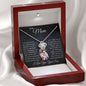 To My Mom, I Will Always Remain Your Little Boy - Love Knot Necklace