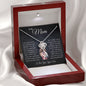 To My Mom - I Will Always Remain Your Little Boy - Love Knot Necklace