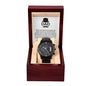 Dad, Your Presence Brings Me Strength And Comfort - Black Chronograph Watch