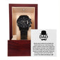 Dad, Your Presence Brings Me Strength And Comfort - Black Chronograph Watch