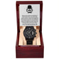 Dad, Your Presence Brings Me Strength And Comfort - Black Chronograph Watch