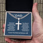 To My dad - Thank You For Being My Best Friend - Cuban Chain with Artisan Cross Necklace
