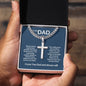 To My dad - Thank You For Being My Best Friend - Cuban Chain with Artisan Cross Necklace