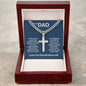 To My dad - Thank You For Being My Best Friend - Cuban Chain with Artisan Cross Necklace