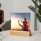 My Daddy - You Are The World To Me - Square Acrylic Plaque