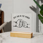 Best Dad - Fist Bump Dad - Acrylic Plaque