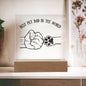 Fist Bump Dad - Acrylic Plaque
