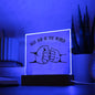 Best Dad - Fist Bump Dad - Acrylic Plaque