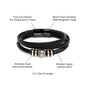 Dad, Your Presence Brings Me Strength And Comfort - Men's "Love You Forever" Bracelet