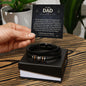 To My Dad, You Are My Hero And My Best Friend - Men's "Love You Forever" Bracelet