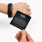 To My Dad, You Are My Hero And My Best Friend - Men's "Love You Forever" Bracelet