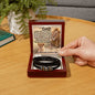 To My Dad - Your Love Have Shaped Me Into The Person I Am Today - Men's "Love You Forever" Bracelet