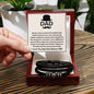 Dad, Your Presence Brings Me Strength And Comfort - Men's "Love You Forever" Bracelet