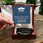 Dad, Thanks For The Constant Laughter - Men's "Love You Forever" Bracelet