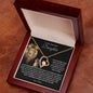 To My Beautiful Daughter - You Are Brave And Strong - Forever Love Necklace