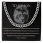 To My Son - Cuban Link Chain