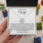 To My Beautiful Wife - You Are The Reason For My Existence - Love Knot Necklace.