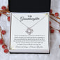 To My Granddaughter - Keep Shining - Love Knot Necklace