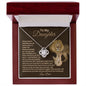 To My Daughter - I Will Always Be With You - Love Knot Necklace