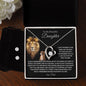 To My Beautiful Daughter - You Are Brave And Strong - Forever Love Necklace and Cubic Zirconia Earring Set