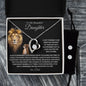 To My Beautiful Daughter - You Are Brave And Strong - Forever Love Necklace and Cubic Zirconia Earring Set