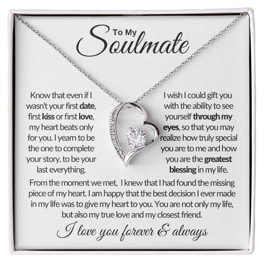 To My Soulmate - You are The Greatest Blessing In My Life - Forever Love Necklace