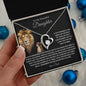 To My Beautiful Daughter - You Are Brave And Strong - Forever Love Necklace