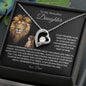 To My Beautiful Daughter - You Are Brave And Strong - Forever Love Necklace