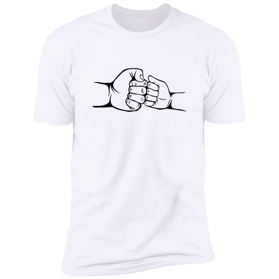 White Shirt Short Sleeve - Fist Bump 2