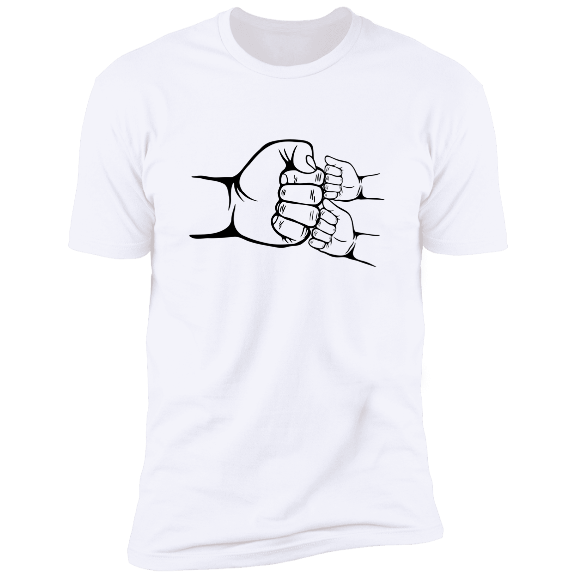 White Shirt Short Sleeve - 3 Fist Bump