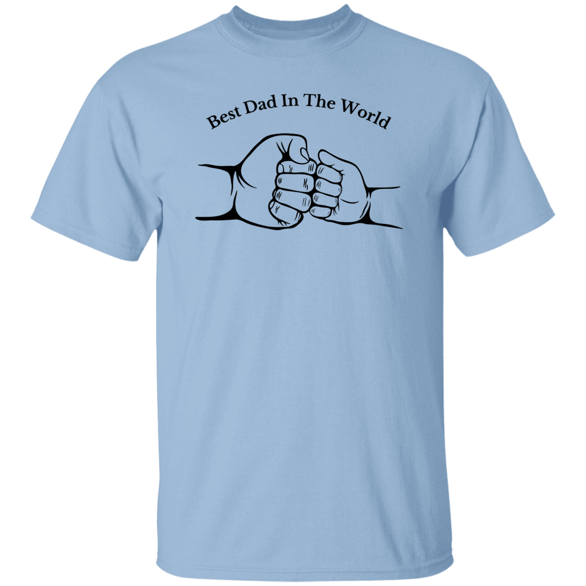 Light Blue T-Shirt - Best Dad In The World Apparel