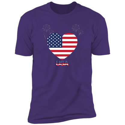 USA Heart Unisex T-Shirt