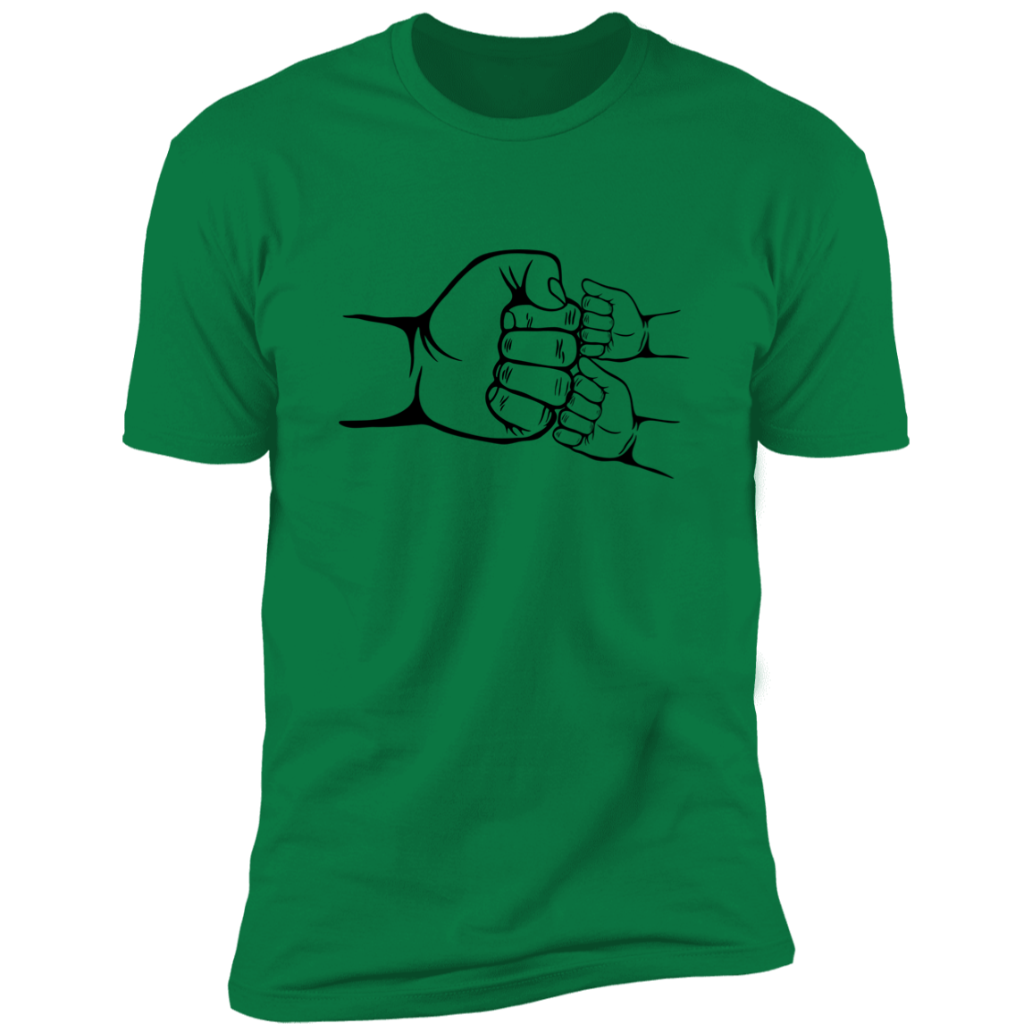 Green Shirt Short Sleeve - 3 Fist Bump