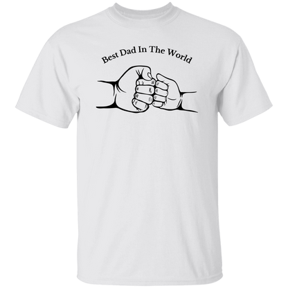 White T-Shirt - Best Dad In The World Apparel