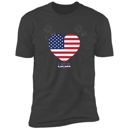 USA Heart Unisex T-Shirt