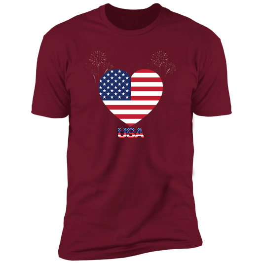 USA Heart Unisex T-Shirt