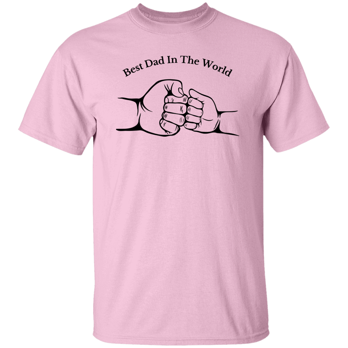 Light Pink T-Shirt - Best Dad In The World Apparel