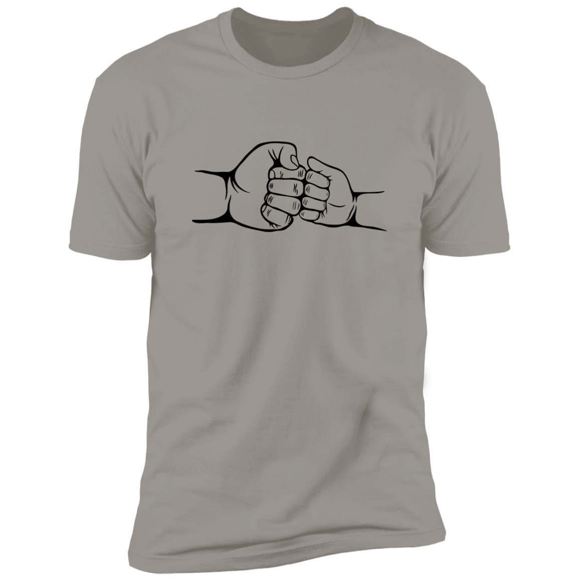 Light Grey Shirt Short Sleeve - Fist Bump 2