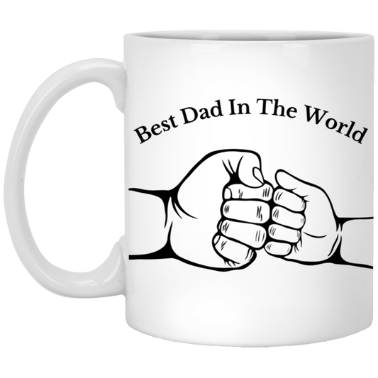 Best Dad In The World, Fist Bump Mug