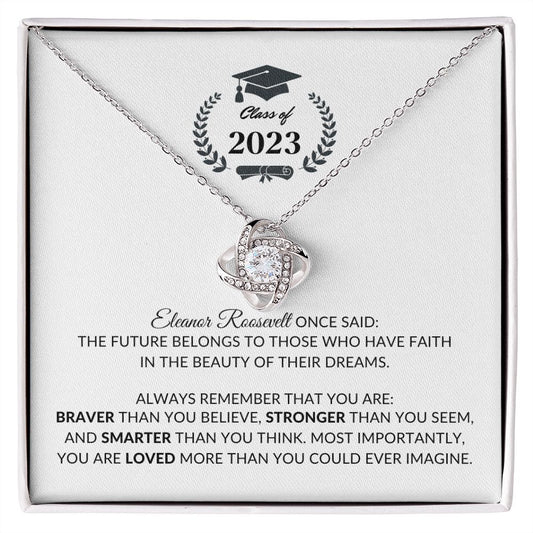 Graduation - Always Remember - Love Knot Necklace